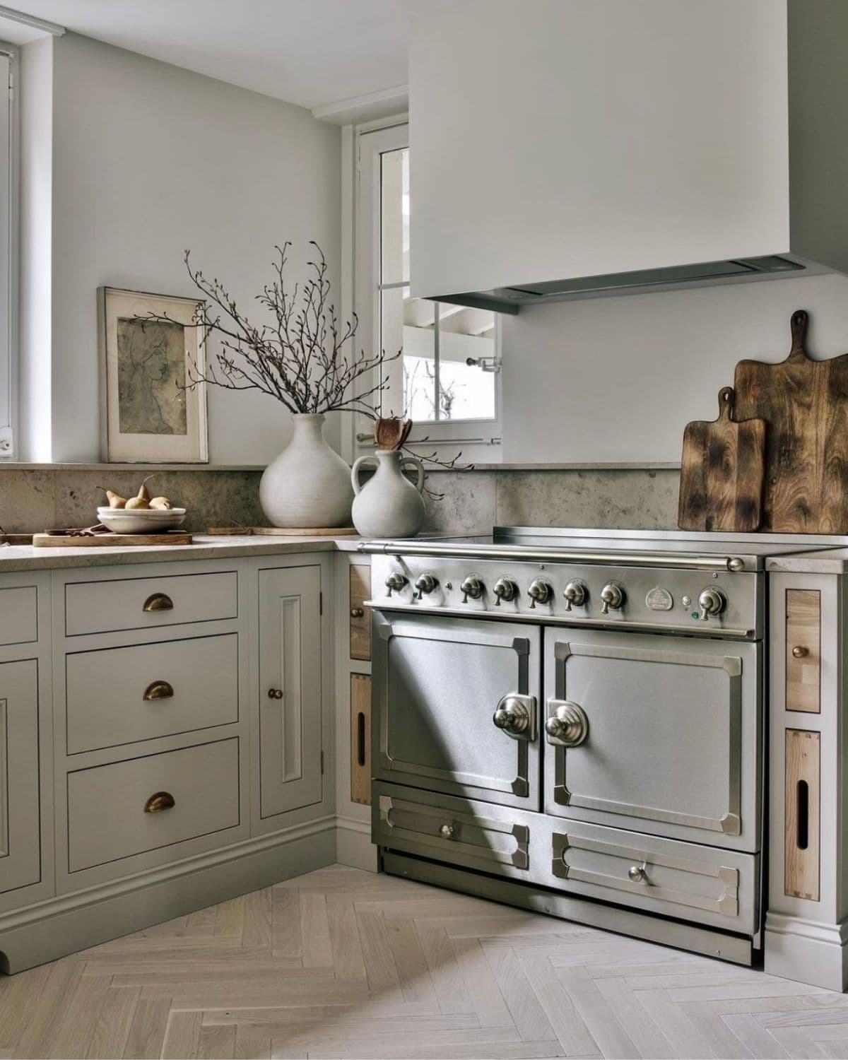 A fitted kitchen with luxury appliances